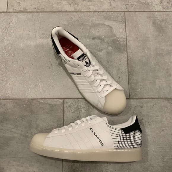 adidas Superstar Primeblue Sneakers Men\'s Size 10.5 White/ Black G58198 main image 4